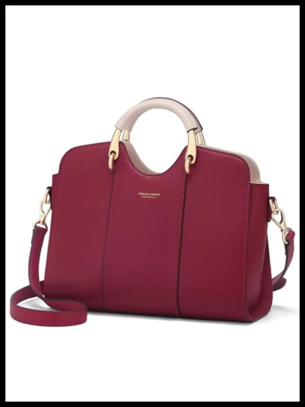 Genuine Leather Satchel Bag Women Tote Shoulder Handbag Crossbody